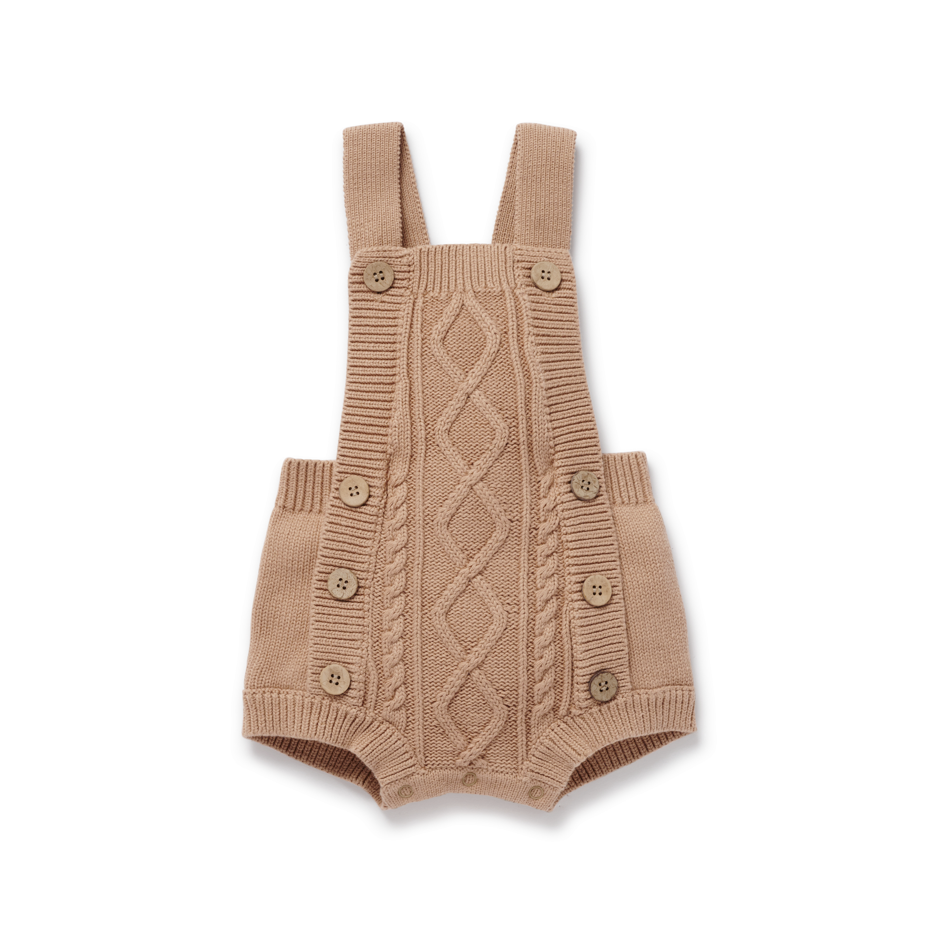 Aster Oak Cocoa Cable Knit Romper – La Petite Boudoir